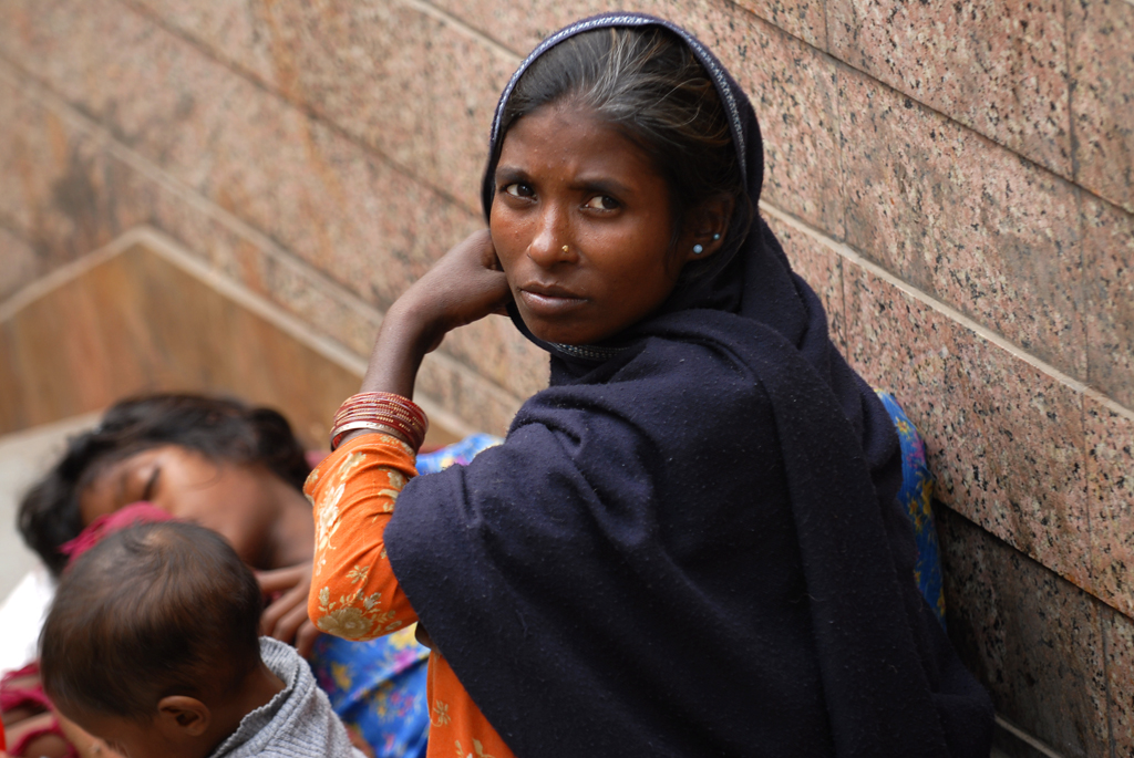Picture of a woman in New Delhi, India